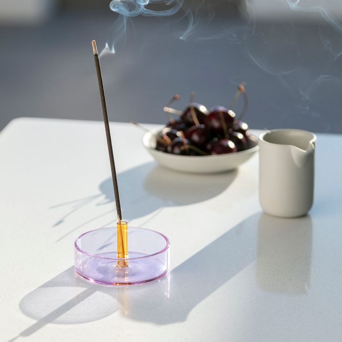 Duo Tone Glass Incense Holder