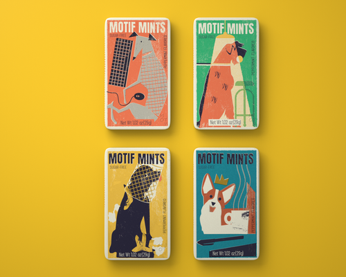 Motif Mint Tins - Office Dogs