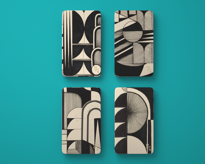 Motif Mint Tins - Graphite Groove