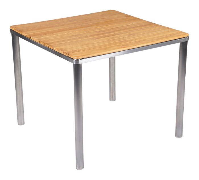 Dining Square Table SUS304 frame FSC Teak worktop