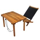 18081 - Relax Set Acacia Wood with Fabric Natural Colour