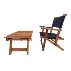 18181 - Relax Set Acacia Wood with Fabric Natural Colour