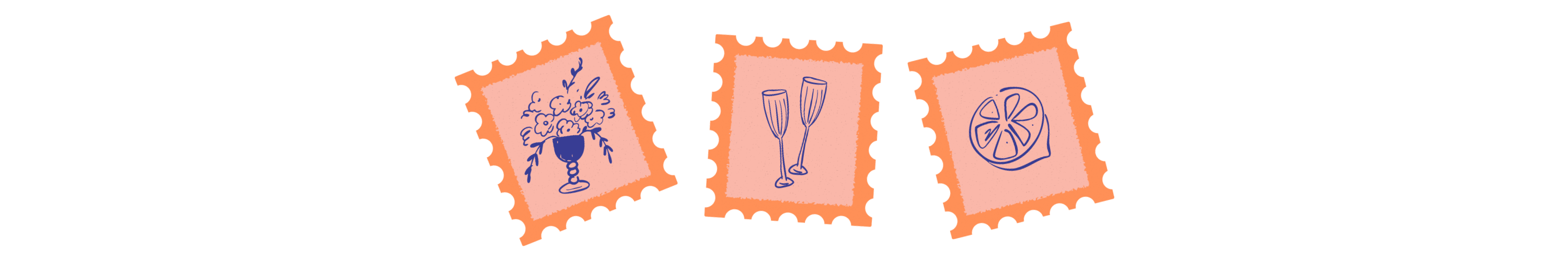 orange stamps