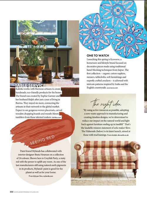 Ecoveeve in Home & Interiors Magazine