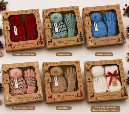 Luxury Christmas Hat & Gloves Gift Sets 2026