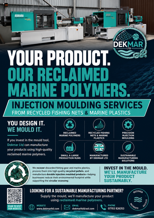 Injection mould your own products from our recycled polymers