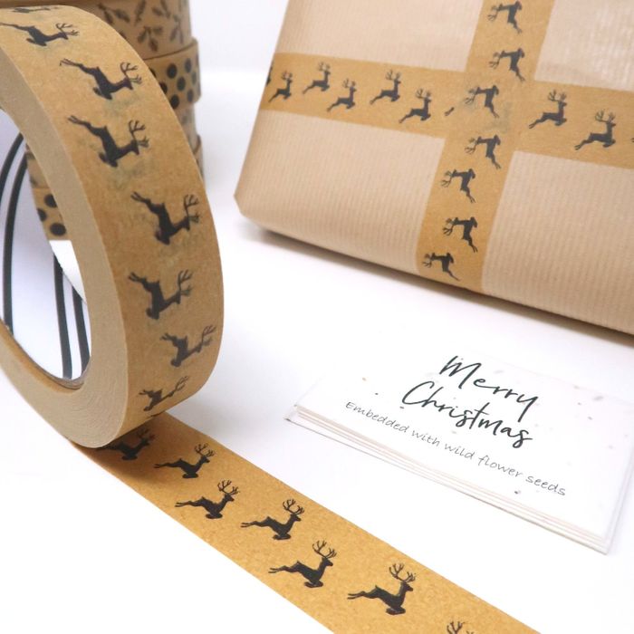 50m Paper Tape - Reindeer (24mm wide)