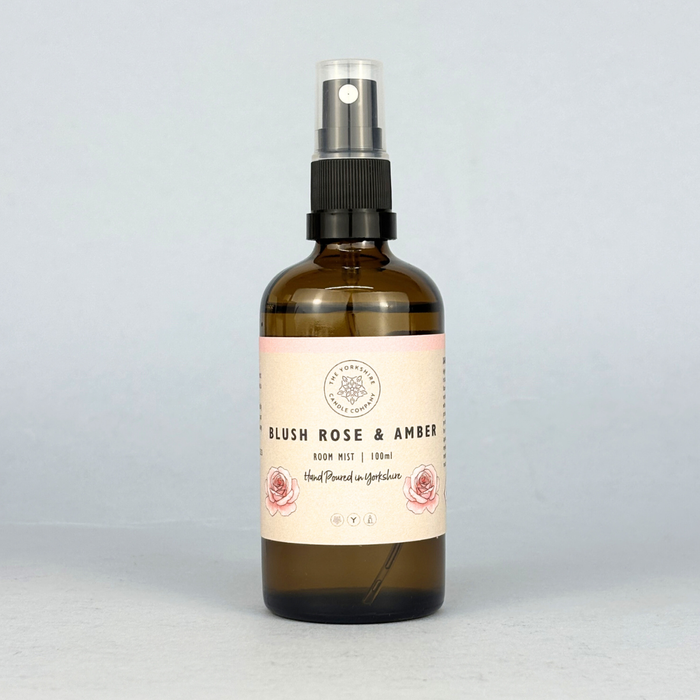 Blush Rose & Amber  Soy Wax Scented Candle