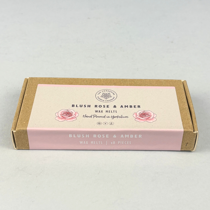 Blush Rose & Amber  Soy Wax Scented Candle