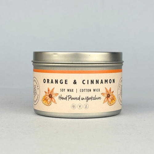 Orange & Cinammon Soy Wax Scented Candle