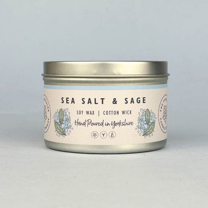 Sea Salt & Sage Soy Wax Scented Candle