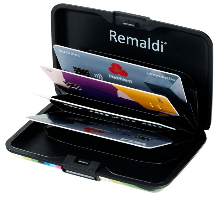 Card Wallets Retro RFID blocking - bestseller! Made from recycled materials.