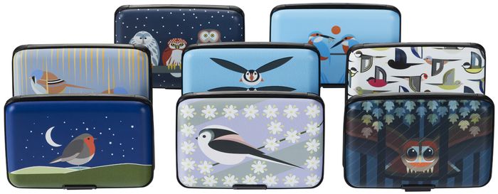 Card Wallets - I like birds RFID blocking. Best Seller.  Made from recycled material.