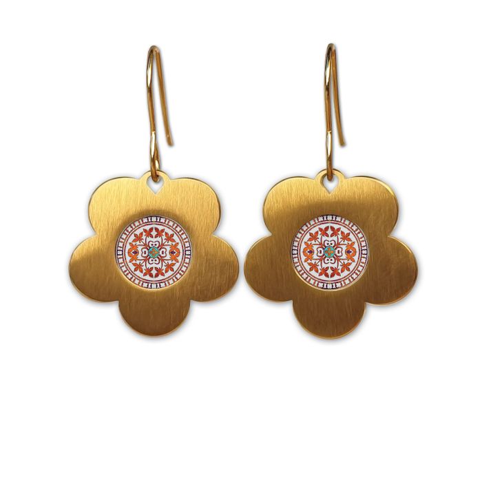 Flower earrings