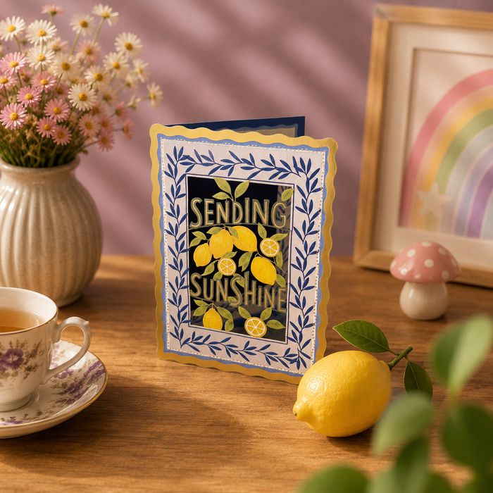 Original paper cut Blossom card