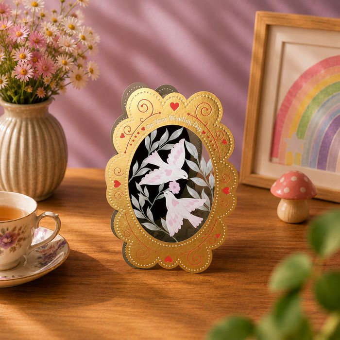 Original paper cut Blossom card