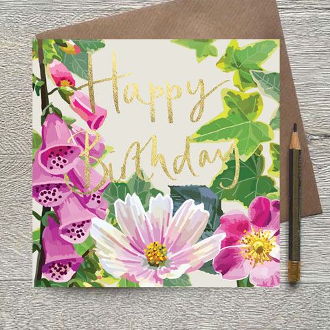 Summer Florals - Gold Foiled