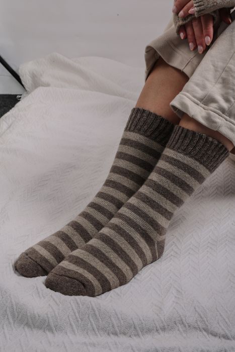 Our amazing Wool-blend Cosy Socks & Matching Sets - Cable Hat, Fingerless Glove, Glove & Scarf 