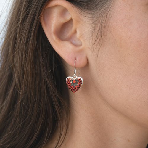Decorated Ceramics Earrings