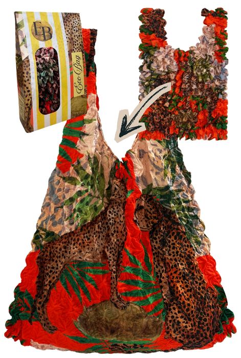 EcoBag, by BeBougie Leopard & Palm Sustainable Stretchy Tote