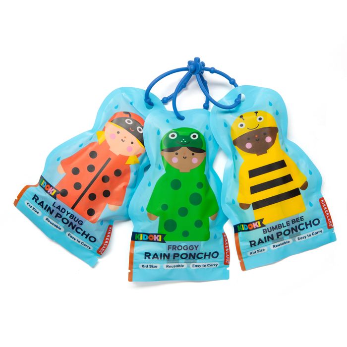 KIDOKI GARDEN FRIENDS RAIN PONCHOS