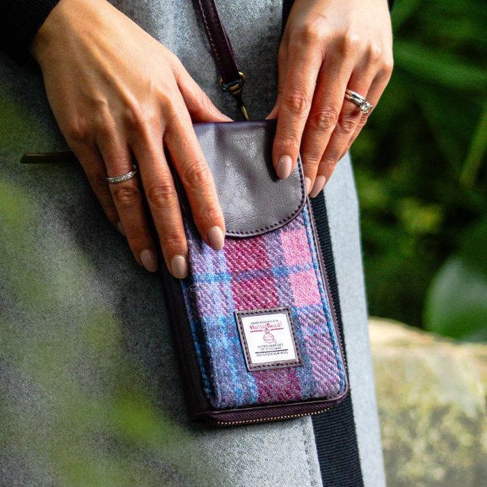 Harris Tweed Phone Purse Bag
