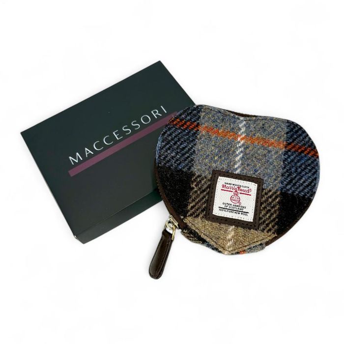 Harris Tweed Heart Purse