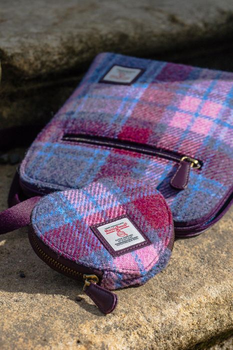 Harris Tweed Heart Purse