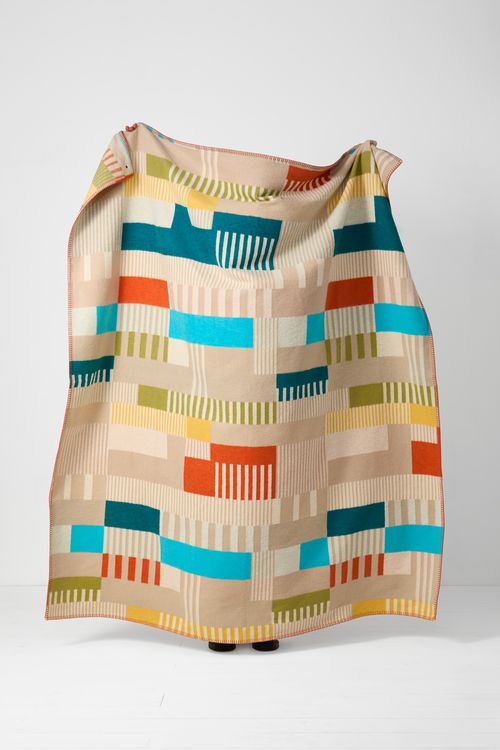 Static Large Recycled Cotton Blend Throw - Northern Woven