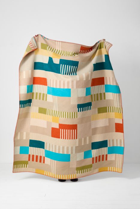 Static Large Recycled Cotton Blend Throw - Northern Woven