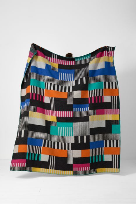 Static Large Recycled Cotton Blend Throw - Northern Woven