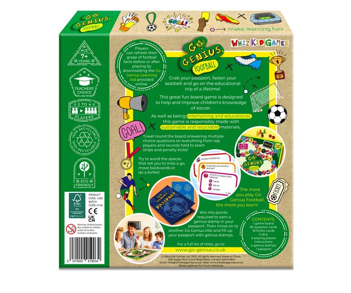 Go Genius Football - the board game