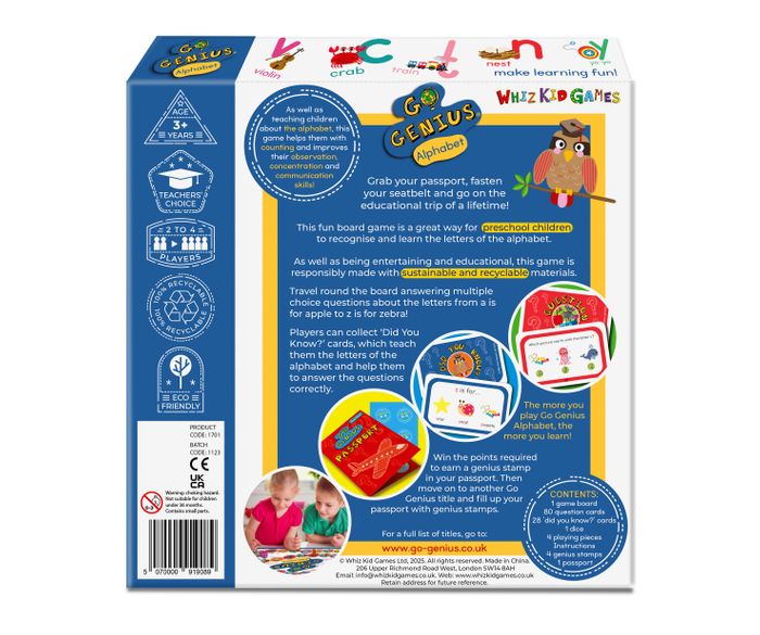 Go Genius Junior Alphabet - the board game