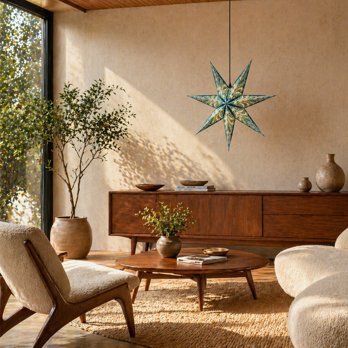 Bohemia Teal | Paper Star Lantern