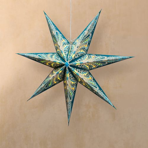 Bohemia Teal | Paper Star Lantern