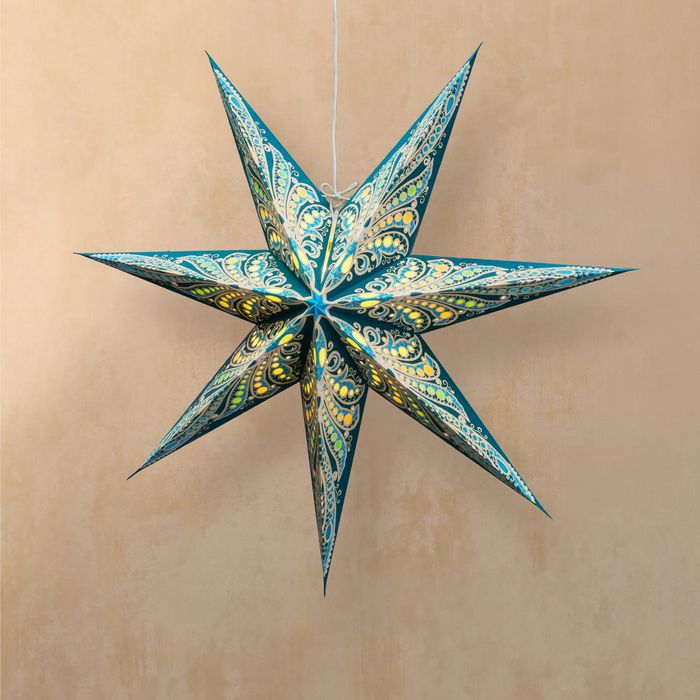 Bohemia Teal | Paper Star Lantern