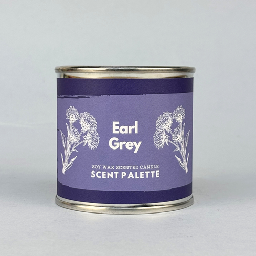 Earl Grey / Scent Palette Tall Candle Tin/ Soy Wax 