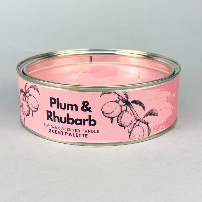 Plum & Rhubarb Scent Palette Triple Wick Candle 