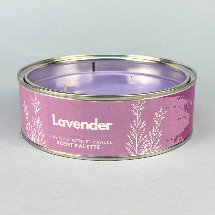 Lavender Scent Palette Triple Wick Soy Candle 