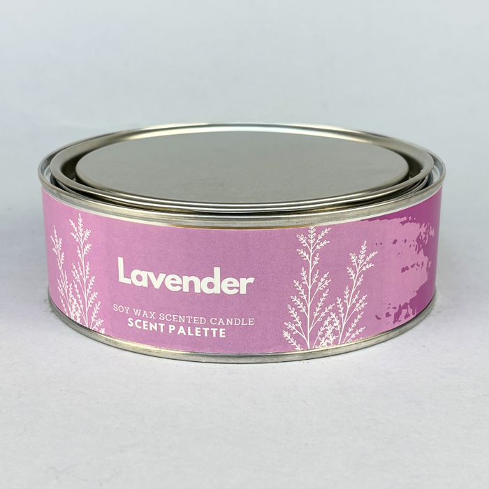 Lavender Scent Palette Triple Wick Soy Candle 