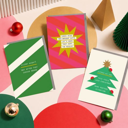 Curated chuckles humour Christmas cards