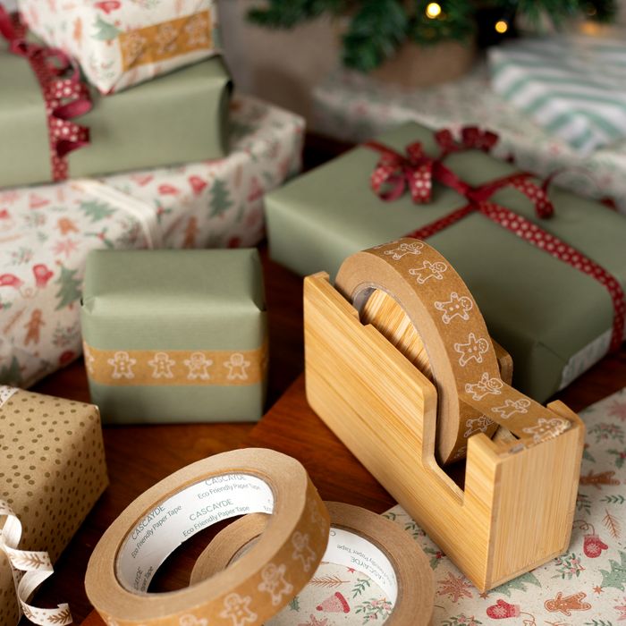 50m Paper Tape - Gingerbread Men (24mm Wide)