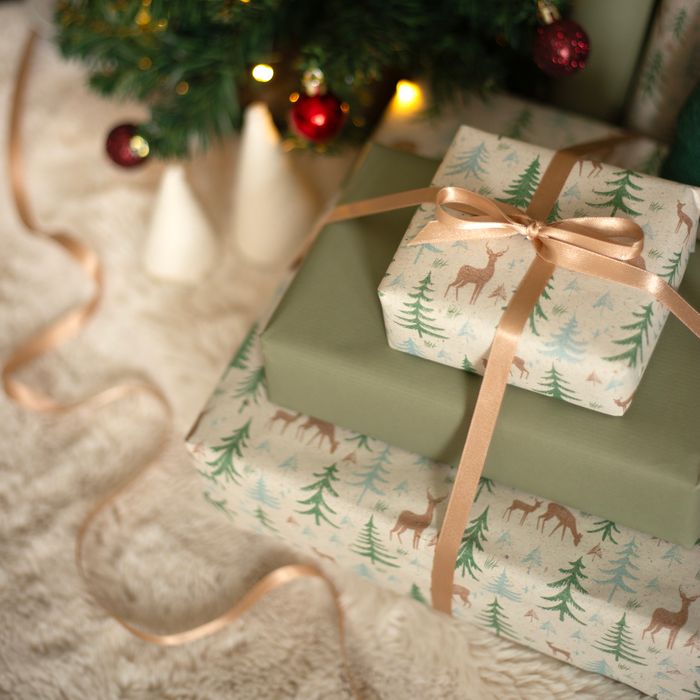 5m Roll Reindeer Wrapping Paper (500mm Wide)