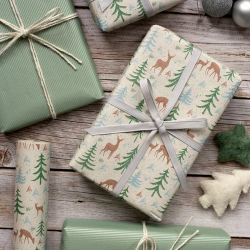 5m Roll Reindeer Wrapping Paper (500mm Wide)