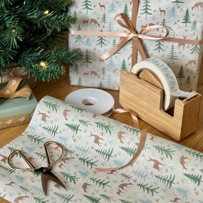 5m Roll Reindeer Wrapping Paper (500mm Wide)