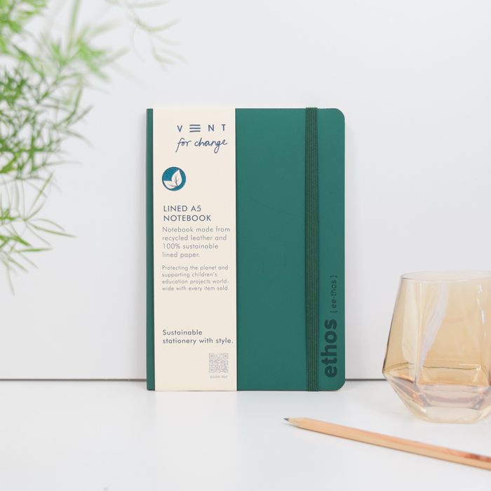 A5 Luxury recycled Leather Notebooks