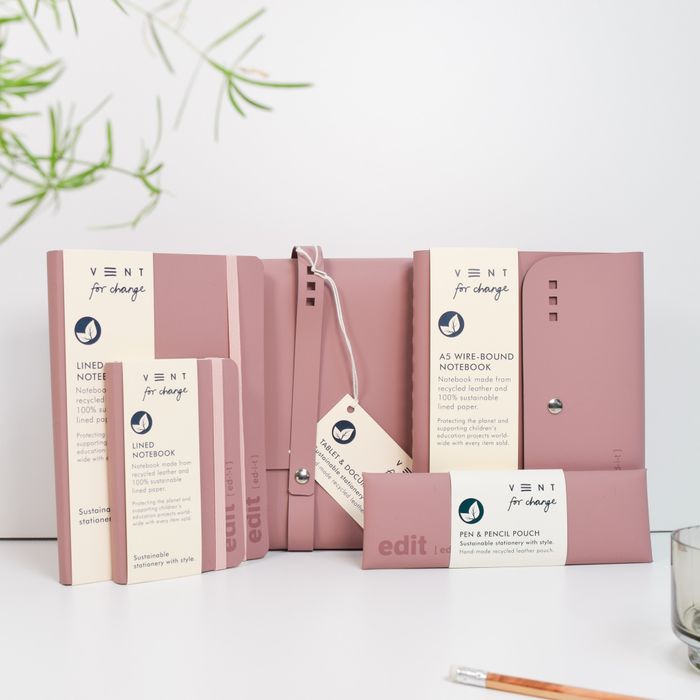A5 Luxury recycled Leather Notebooks