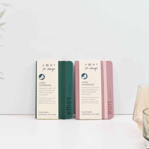 Luxury A6 Recycled Leather Notebooks