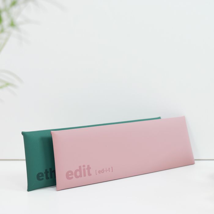 Luxury Handmade Recycled Leather Pen and Pencil Pouch