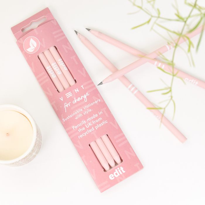 Luxury Set of 3 recycled pencils